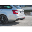 Bočné difúzory pod zadný nárazník ver.2 pre Škoda Octavia RS Mk3, Maxton Design (čierny lesklý plast ABS)