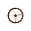 Volant 350mm Drevo Strieborný