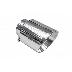 Koncovka tlmiča 114mm vstup 67mm Leštená