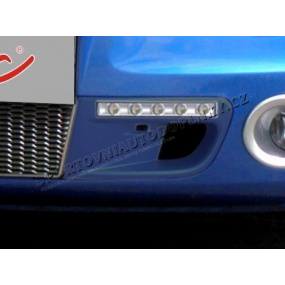 Boční sání s LED denními světlými světly - ABS černý, Octavia II RS