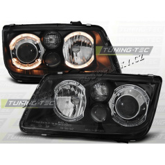 VW Bora 1998-05 Predné číre svetlá Angel Eyes black (LPVWC0)