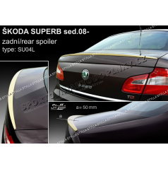 Škoda Superb II sedan 2008- zadný spoiler (EÚ homologácia)