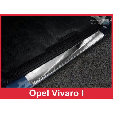 Nerez kryt- ochrana prahu zadného nárazníka Opel Vivaro I 2001-14