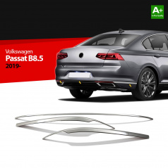 Nerez lišty hornej hrany zadného nárazníka VW Passat B8,5 2019+ 3 ks