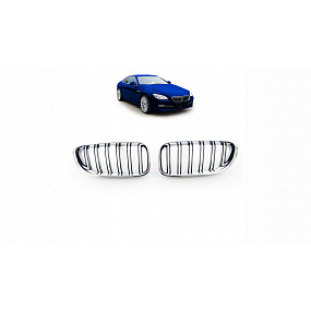 Gril BMW 6 F13 F12 F06 dvojité rebro Chróm & Čierna Gril BMW 6 F13 F12 F06 dvojité rebro Chróm & Čierna