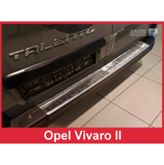 Nerez kryt- ochrana prahu zadného nárazníka Opel Vivaro II 2014+