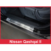 Nerez kryt- zostava-ochrana prahu zadného nárazníka + ochranné lišty prahu dverí Nissan Qashqai II 2013-16