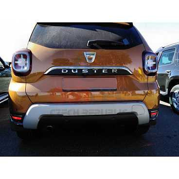 Nerez chróm lišta nad ŠPZ Omtec - Dacia Duster 2018+ Nerez chróm lišta nad ŠPZ Omtec - Dacia Duster 2018+