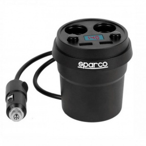 Rozdvojka USB s testerom AKU Sparco Rozdvojka USB s testerom AKU Sparco