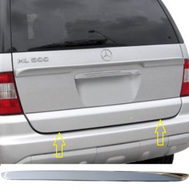 Nerez kryt spodnej hrany kufra Mercedes ML W163 1998-2005 Nerez kryt spodnej hrany kufra Mercedes ML W163 1998-2005