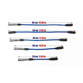 Przewody zapłonowe PowerTEC AUDI 80 VW GOLF JETTA PASSAT VENTO 84-99 Czerwone