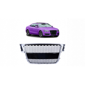 Gril Audi A5 8T Strieborný & Lesklý Čierny Gril Audi A5 8T Strieborný & Lesklý Čierny