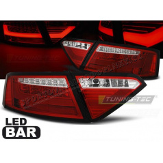 Audi A5 2007-06.2011 Coupe - zadné lampy red white LED BAR (LDAUE2)