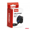 Vodotesná automobilová nabíjačka s USB portami a vypínačom USB + 2x USB-C QC3.0 12V 24V AMIO-04596
