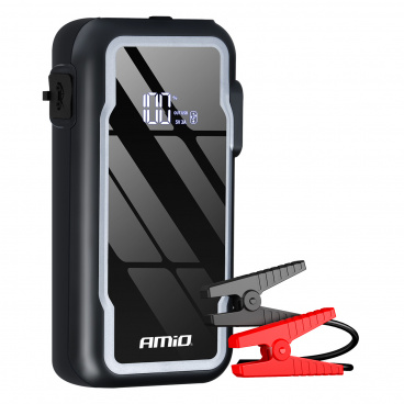Štartovacie zariadenie 3v1 booster powerbank svietidlo LED 12V 12Ah 1600A AMIO-04678 Štartovacie zariadenie 3v1 booster powerbank svietidlo LED 12V 12Ah 1600A AMIO-04678