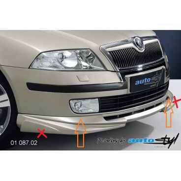 Škoda Octavia II spoiler pod predný nárazník