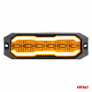 Výstražná oranžová lampa s oranžovým obrysovým svetlom LED R65 R148 12V 24V 24W