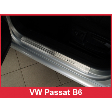 Nerez ochranné lišty prahu dverí 4ks Volkswagen Passat B6 2005-10
