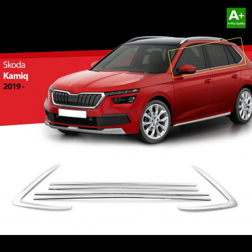 Nerez obložení oken Škoda Kamiq 2019+ Nerez obložení oken Škoda Kamiq 2019+