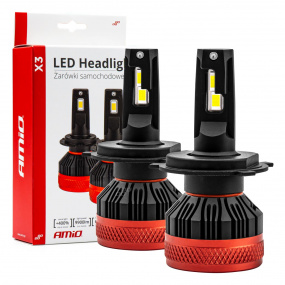 Automobilové LED žiarovky série X3 H4/H19 6500K Canbus