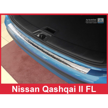 Nerez kryt- ochrana prahu zadného nárazníka Nissan Qashqai II 2017 Nerez kryt- ochrana prahu zadného nárazníka Nissan Qashqai II 2017