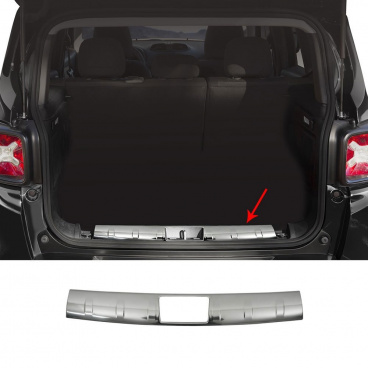 Nerez kryt vnútornej hrany kufra Omtec Jeep Renegade 2014+ Nerez kryt vnútornej hrany kufra Omtec Jeep Renegade 2014+