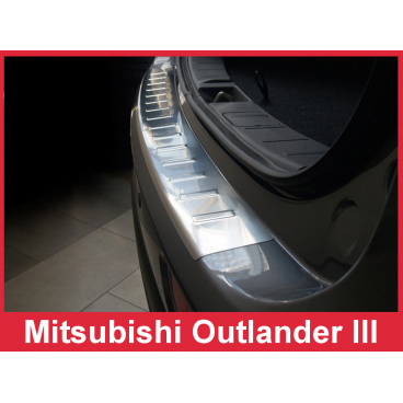 Nerez kryt- ochrana prahu zadného nárazníka Mitsubishi Outlander III 2012-15