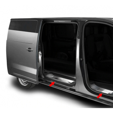 Nerez kryty vnútorných prahov Omtec pre určité modely áut (dodávky veľkosti len L2, L3)