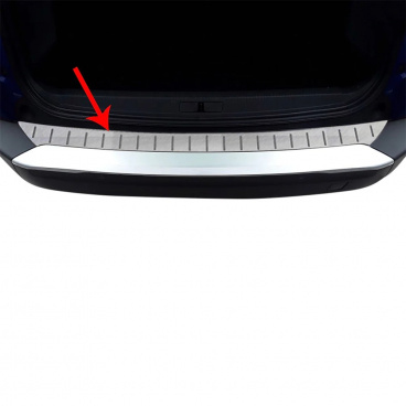 Nerez brúsený kryt hrany zadního nárazníku Peugeot 2008 2019+