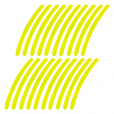 Reflexné samolepky na kolesá automobilov a bicyklov