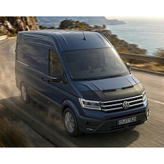 Čierny ochranný poťah prednej časti kapoty VW Crafter 2017+