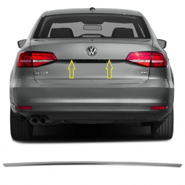 Nerez lišta nad zadnou ŠPZ VW Jetta 2014-19 Nerez lišta nad zadnou ŠPZ VW Jetta 2014-19