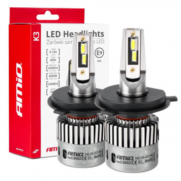 Automobilové LED žiarovky série K3 H4/H19 12V 6000K Canbus Automobilové LED žiarovky série K3 H4/H19 12V 6000K Canbus