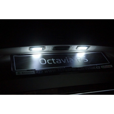 Mega Power LED osvetlenie ŠPZ Škoda Octavia III