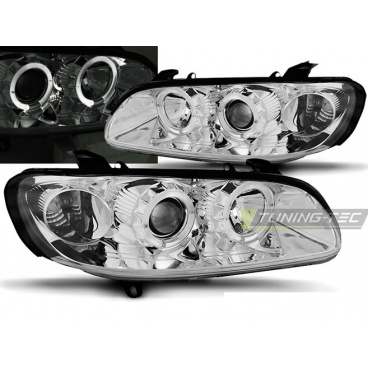 Opel Omega 04.1994-08.1999 přední čirá světla Angel Eyes chrome Opel Omega 04.1994-08.1999 přední čirá světla Angel Eyes chrome