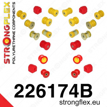 VW Tiguan Strongflex kompletná zostava silentblokov 22 ks VW Tiguan Strongflex kompletná zostava silentblokov 22 ks