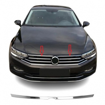 Nerez horná lišta prednej masky VW Passat B8,5 2019+ Nerez horná lišta prednej masky VW Passat B8,5 2019+