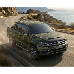 Čierny ochranný poťah prednej časti kapoty VW Amarok 2010–2022