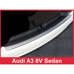 Nerez kryt - ochrana prahu zadného nárazníka Audi A3 2016+