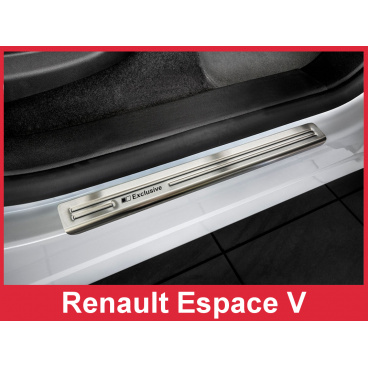 Nerez ochranné lišty prahu dverí 4ks Renault Espace 5 2014-16