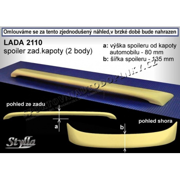 Lada 2101 sedan spoiler zadnej kapoty (EÚ homologácia) Lada 2101 sedan spoiler zadnej kapoty (EÚ homologácia)