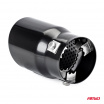 Športová nerezová koncovka výfuku black 76 mm