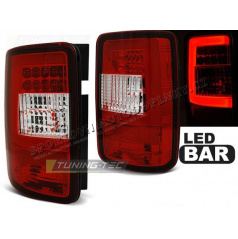 VW Caddy 2003-03.14 zadné lampy red white LED bar (LDVWF6)