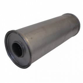 Univerzálny oceľový výfukový tlmič š145 x D400 mm (55 mm vstup)