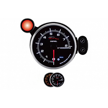 Hodiny Depo PK 115mm - Otáčkomer 8000 Diesel