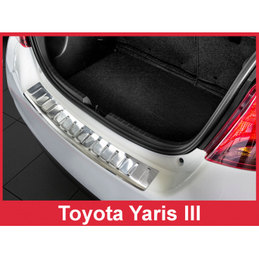 Nerez kryt- ochrana prahu zadného nárazníka Toyota Yaris III 2014-19