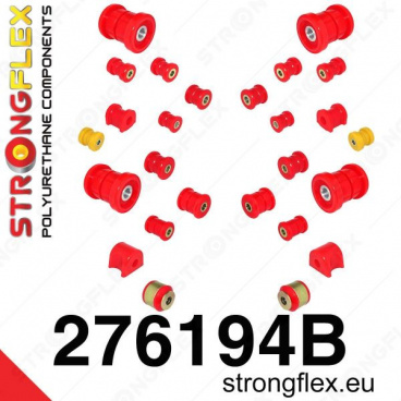 Subaru BRZ StrongFlex kompletní sestava silentbloků 26 ks Subaru BRZ StrongFlex kompletní sestava silentbloků 26 ks
