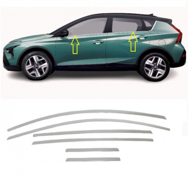 Nerez obloženie okien Hyundai Bayon Nerez obloženie okien Hyundai Bayon