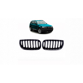 Gril BMW X3 E83 jednotlivé rebro Matná čierna