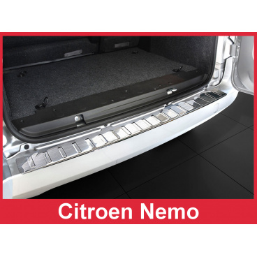 Nerez kryt- ochrana prahu zadného nárazníka Citroen Nemo 2007+